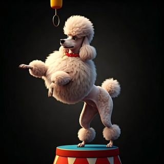 circus poodle performance