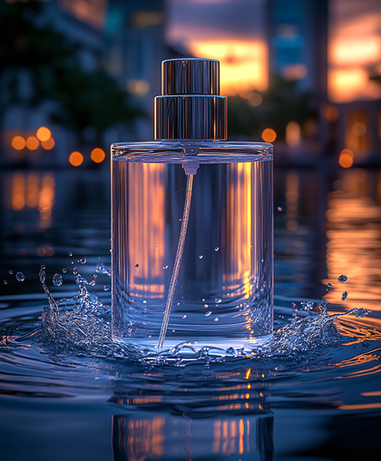 Perfume Bottle Splash