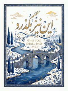 persian bridge illustration