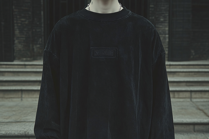 Person Wearing Black Oversized Sweatshirt