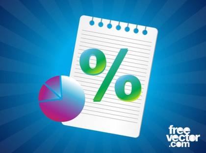 Pie Chart and Sheet Free Vector