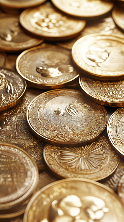 Pile Of Golden Coins