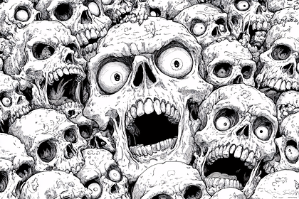 Pile Of Screaming Skulls