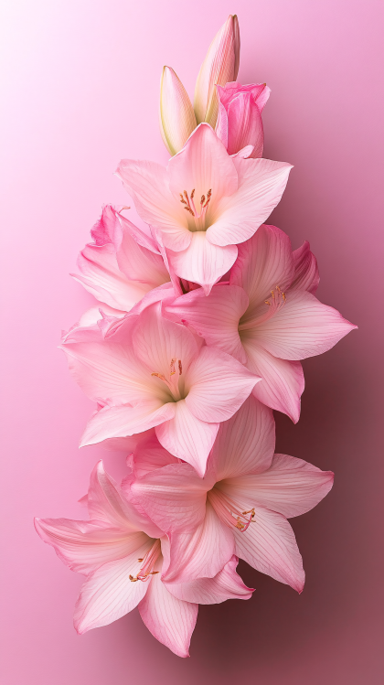 Pink Amaryllis Blooms