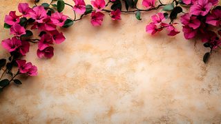 Pink Bougainvillea on Textured Background