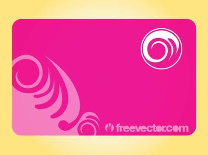 Pink Business Card Free Vector