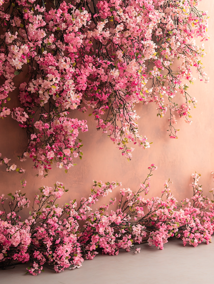 Pink Cherry Blossom Cascade