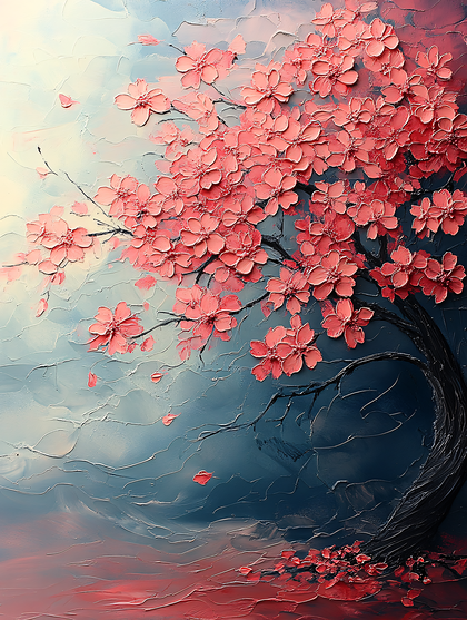 Pink Cherry Blossom Tree