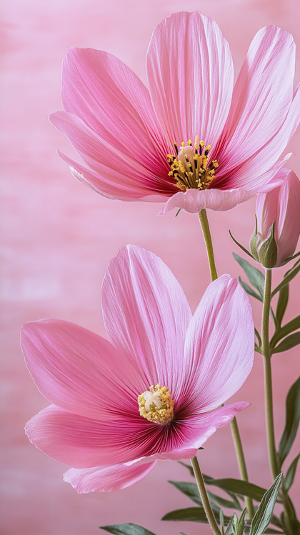 Pink Cosmos Flowers