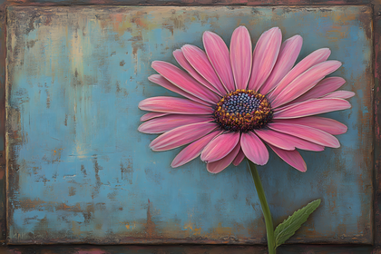 Pink Daisy Painting