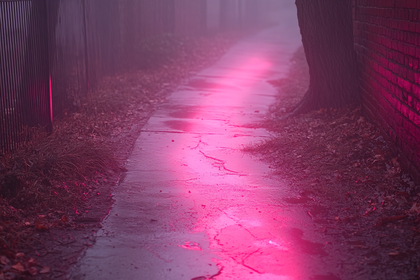 Pink Foggy Pathway