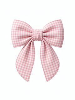 pink gingham bow
