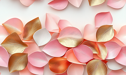 Pink Gold Petals