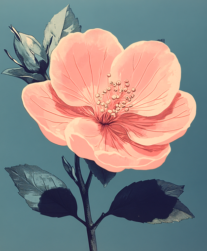 Pink Hibiscus Bloom