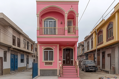 Pink House Facade
