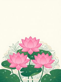 lotus flowers illustration
