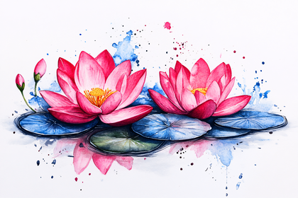 Pink Lotus Flowers