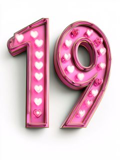 Pink Love Number 19