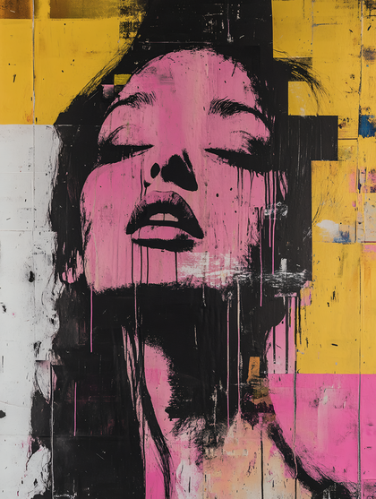 Pink Marilyn Portrait