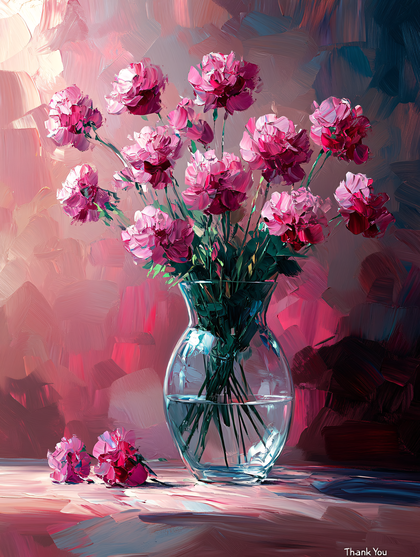 Pink Peonies in Vase