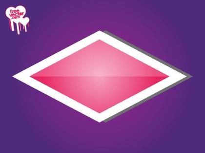 Pink Sticker Template Free Vector