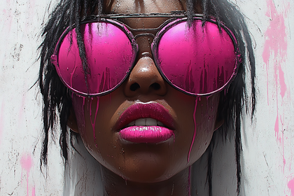 Pink Sunglasses Portrait