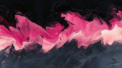 Pink Surge Against Black