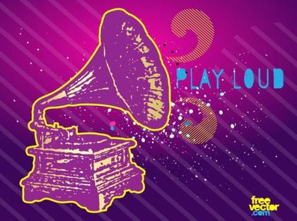 Play Loud Free Vector