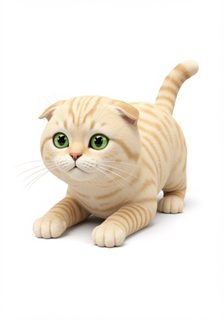 Cute Ginger 3D Kitten