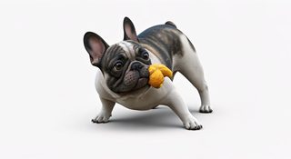 playful french bulldog