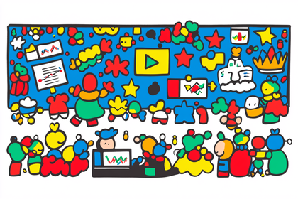 Playful Community with Charts and Shapes