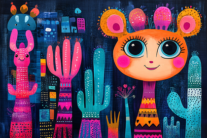 Playful Desert Landscape