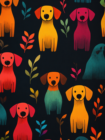 Playful Dog Pattern