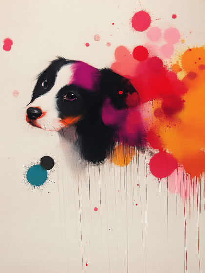 Playful Dog Portrait