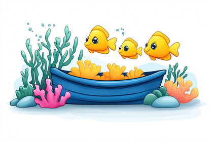 Playful Fish In Boat
