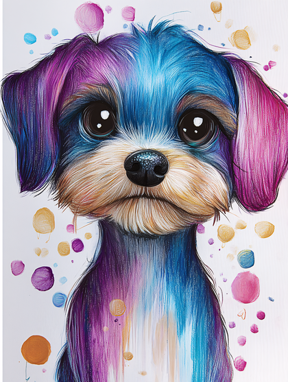 Playful Puppy Portrait
