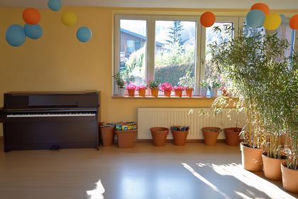 Playroom Interior with Piano