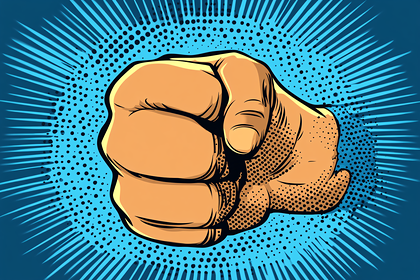 Pointing Fist Pop Art