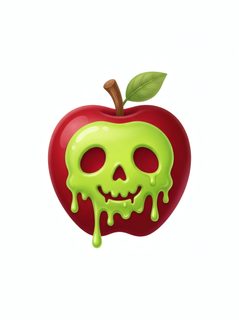 poisoned apple skull