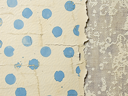 Polka Dot Paper and Textured Fabric