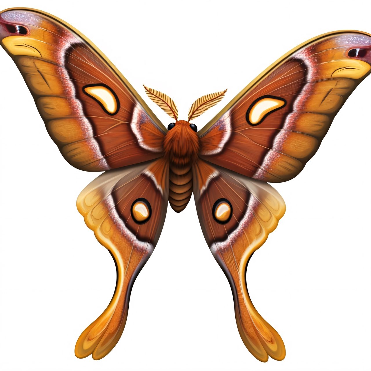polyphemus moth art