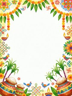 Pongal Festival Border