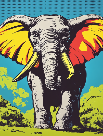 Pop Art Elephant