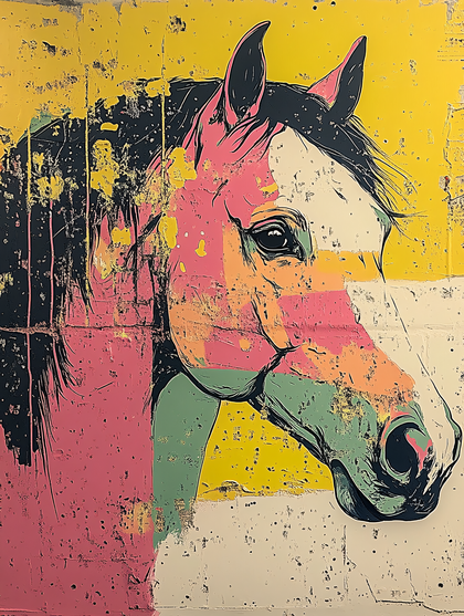 Pop Art Horse Portrait
