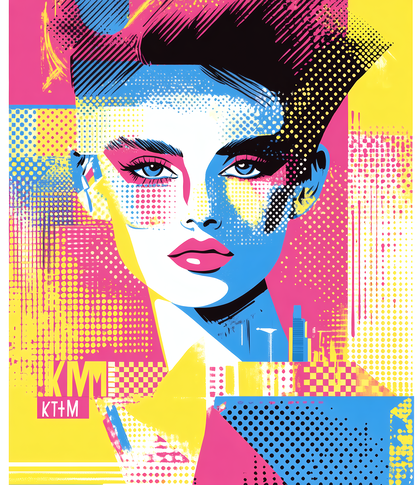 Pop Art Woman Portrait