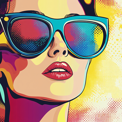 Pop Art Woman With Sunglasses