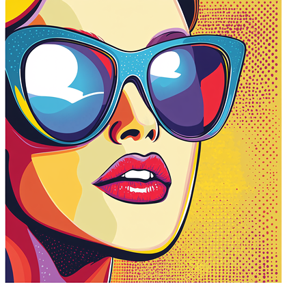 Pop Art Woman With Sunglasses