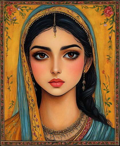 Portrait Of A Beautiful Indian Woman