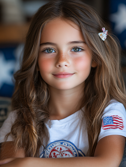 Portrait Of A Beautiful Young Girl