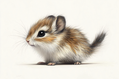 Portrait Of A Cute Mouse